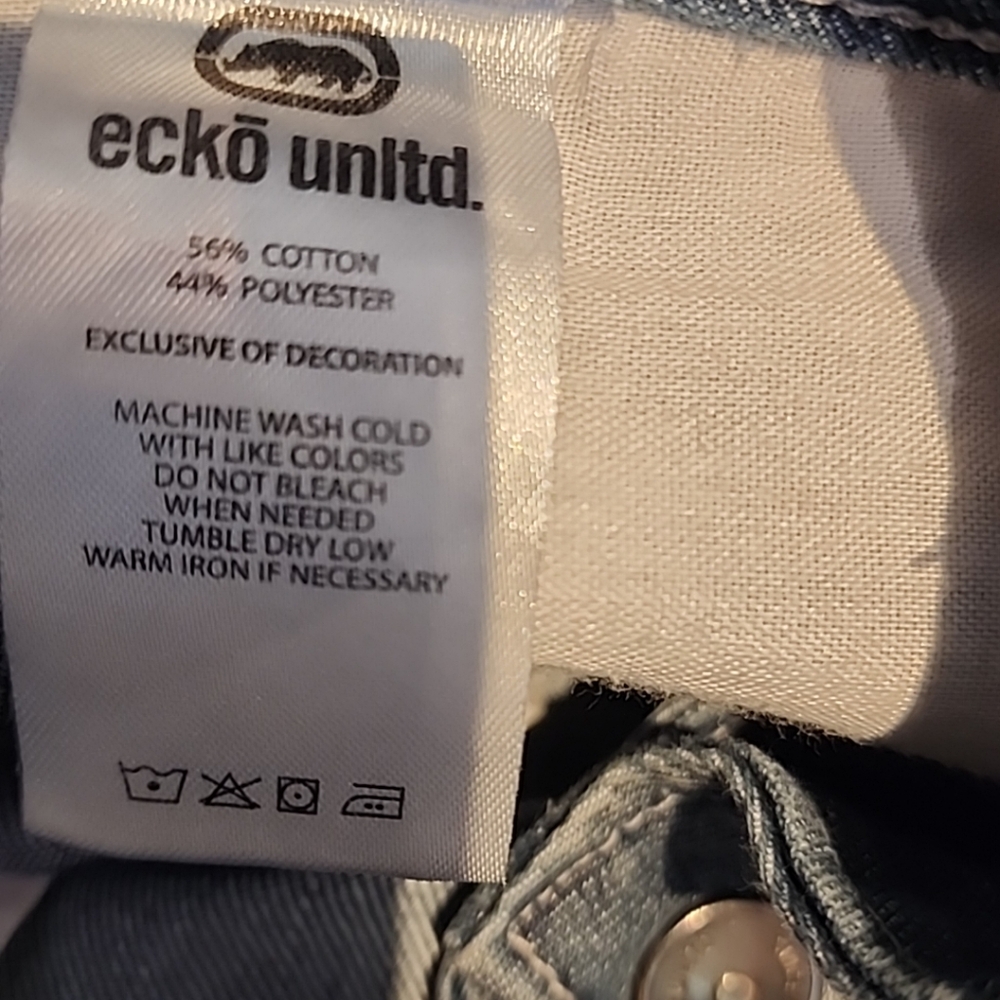 Ecko unltd‎ baggy jeans shorts size 38 - Picture 3 of 11